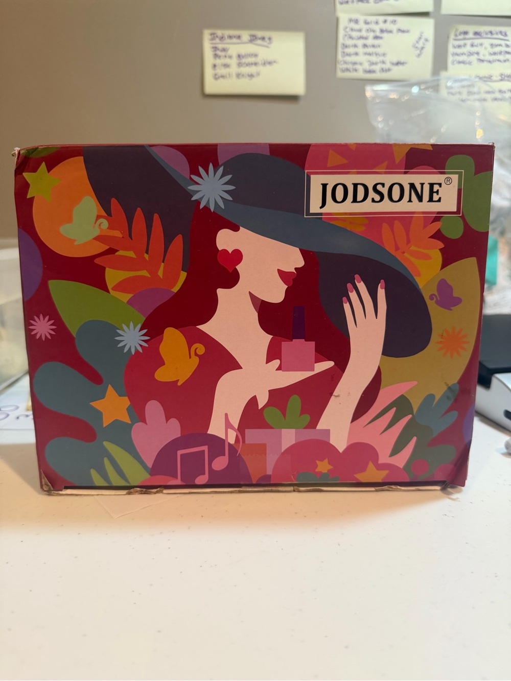 JodsonE Women Nail Tools Kit - Pink Red Decorative Box